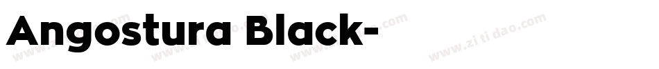 Angostura Black字体转换